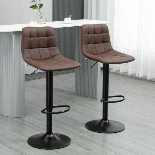Stylish Adjustable Swivel Stools - Comfort & Versatility for Home Pub Areas