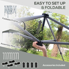 Load image into Gallery viewer, Easy-Setup 3x3M Pop Up Gazebo Tent with Carry Bag &amp; Weight Bags for Outdoor Fun
