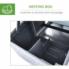 Load image into Gallery viewer, Deluxe Grey Chicken Coop with Outdoor Run &amp; Easy-Clean Design
