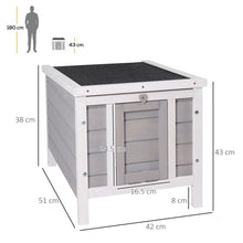Load image into Gallery viewer, Deluxe Wooden Rabbit Hutch: Safe, Stylish Home for Bunnies &amp; Small Pets
