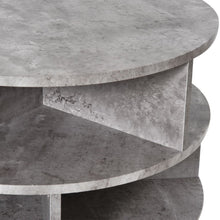 Load image into Gallery viewer, Modern 2-Tier Rolling Coffee Table - Stylish Cement Design &amp; Versatile Storage
