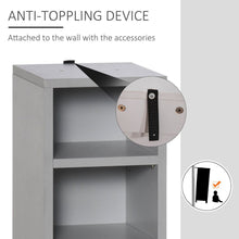 Load image into Gallery viewer, Dual Adjustable CD Media Tower Rack - Stylish Grey Storage Solution
