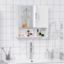 Load image into Gallery viewer, Elegant White Wall-Mounted Mirror Cabinet with Smart Storage &amp; Soft-Close Door
