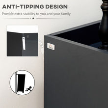 Load image into Gallery viewer, Glossy-Matte Modern Shoe Cupboard with Adjustable Shelves &amp; Open Display Space
