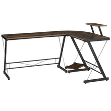 Load image into Gallery viewer, Industrial Chic L-Shaped Gaming Desk with Storage - Ultimate Workspace Solution
