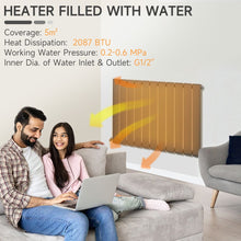 Load image into Gallery viewer, 830 x 600 mm Single Panel Radiators, Water-filled Space Heater, Quick Warm up
