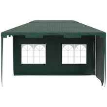 Load image into Gallery viewer, 3x4m Green Party Gazebo Tent with 2 Sidewalls - Perfect for Any Outdoor Event!
