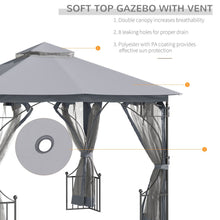 Load image into Gallery viewer, Outsunny 3x3m Light Grey Gazebo Canopy - UV Protection &amp; Rain Shelter for Patio
