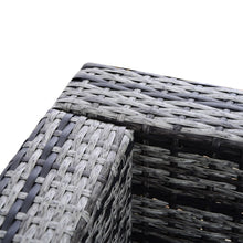 Load image into Gallery viewer, Elegant 4-Piece Grey Rattan Garden Set for Outdoor Bliss
