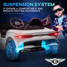 Load image into Gallery viewer, Luxury Bentley Bacalar 12V Kids Electric Car - White with Portable Battery
