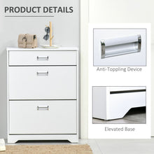 Load image into Gallery viewer, Elegant Tipping Shoe Cabinet: Stylish Entry Organizer for 16 Pairs
