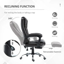 Load image into Gallery viewer, Luxurious High Back Executive Recliner Office Chair with Footrest &amp; Swivel Wheels
