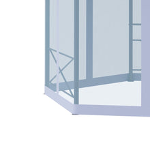 Load image into Gallery viewer, Hexagon Metal Gazebo Canopy 4x4.7m - Elegant Outdoor Shelter with Bug Netting
