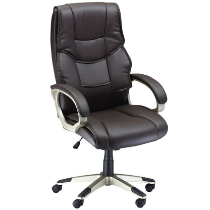 High-Back Executive Faux Leather Swivel Office Chair - Comfort Meets Style