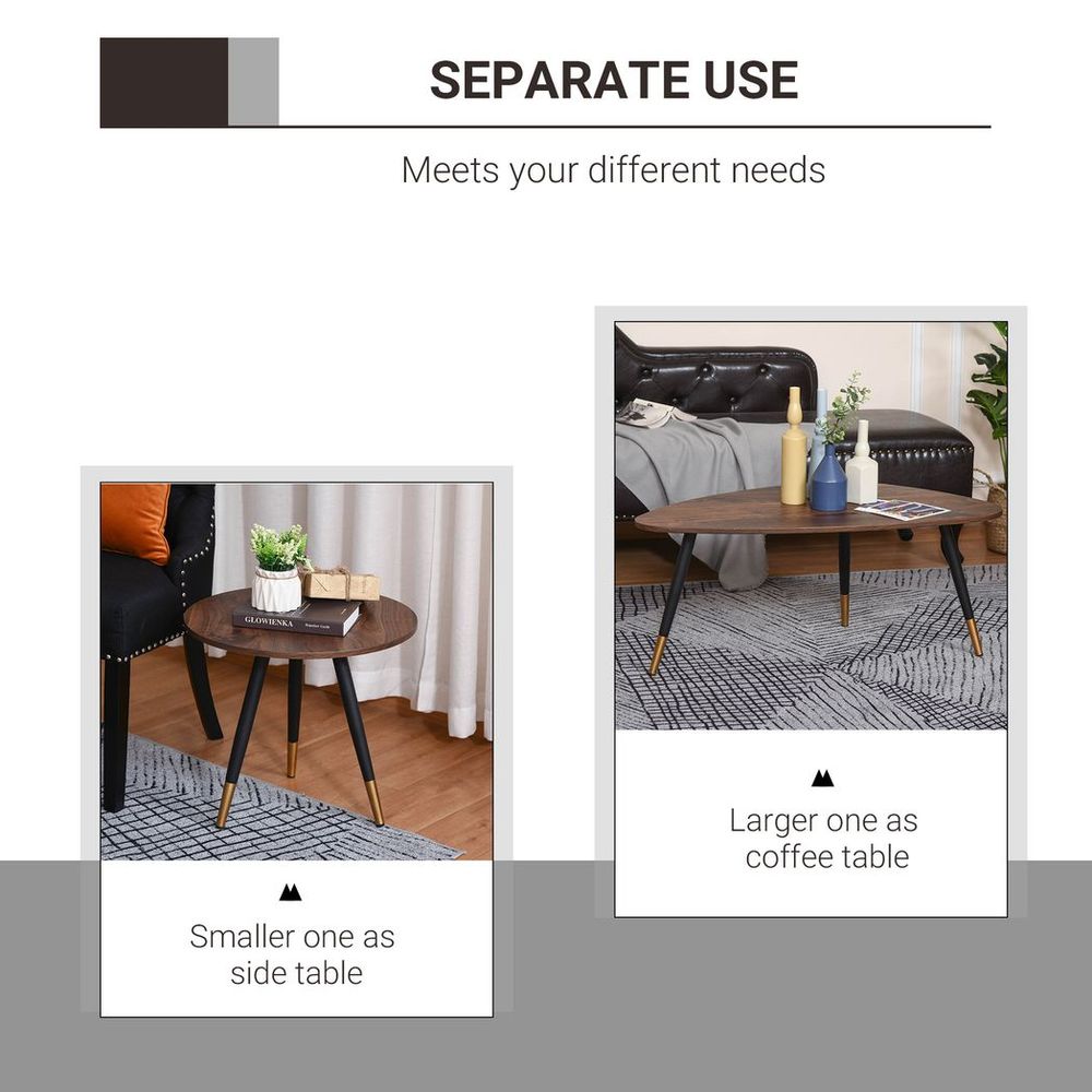 Chic Nesting Coffee Tables - Elegant Stackable Design for Modern Spaces