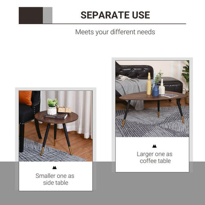 Chic Nesting Coffee Tables - Elegant Stackable Design for Modern Spaces