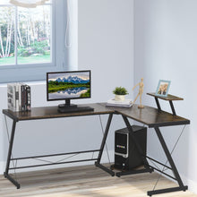 Load image into Gallery viewer, Industrial Chic L-Shaped Gaming Desk with Storage - Ultimate Workspace Solution
