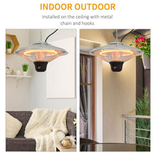 Load image into Gallery viewer, Outsunny 1500W Halogen Patio Heater - Stylish, Versatile, Indoor/Outdoor Comfort
