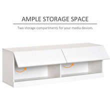 Load image into Gallery viewer, Modern Wall-Mount TV Stand with LED Lights &amp; Smart Cable Management
