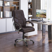 Load image into Gallery viewer, High-Back Executive Faux Leather Swivel Office Chair - Comfort Meets Style
