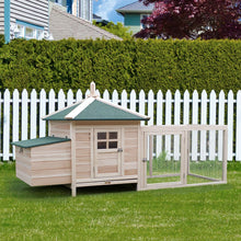 Load image into Gallery viewer, PawHut Deluxe Wooden Chicken Coop: Safe, Spacious &amp; Stylish Pet Sanctuary
