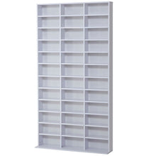 Load image into Gallery viewer, Elegant HOMCOM Media Storage Shelf - Adjustable Wooden Display for DVDs &amp; Books
