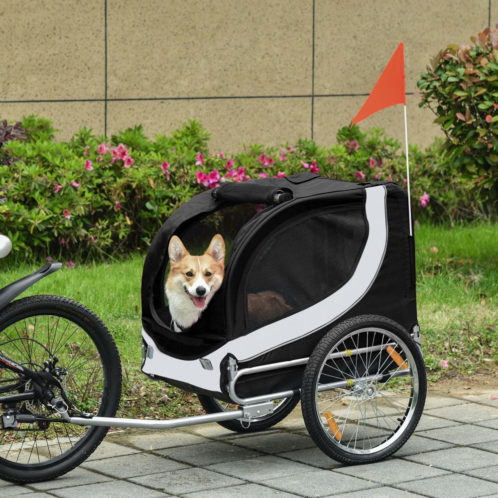 Premium Pet Bicycle Trailer: Waterproof Dog & Cat Carrier for Easy Travel