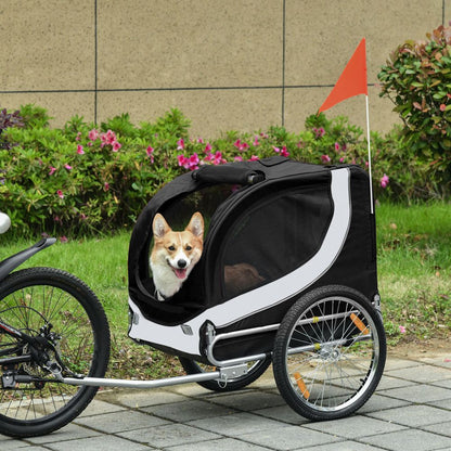 Premium Pet Bicycle Trailer: Waterproof Dog & Cat Carrier for Easy Travel