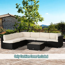 Load image into Gallery viewer, Revive Your Rattan: 12-Piece Beige Outdoor Cushion Replacement Set
