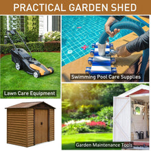 Load image into Gallery viewer, Outsunny Steel Garden Shed: Durable, Secure Storage for Tools &amp; Outdoor Gear
