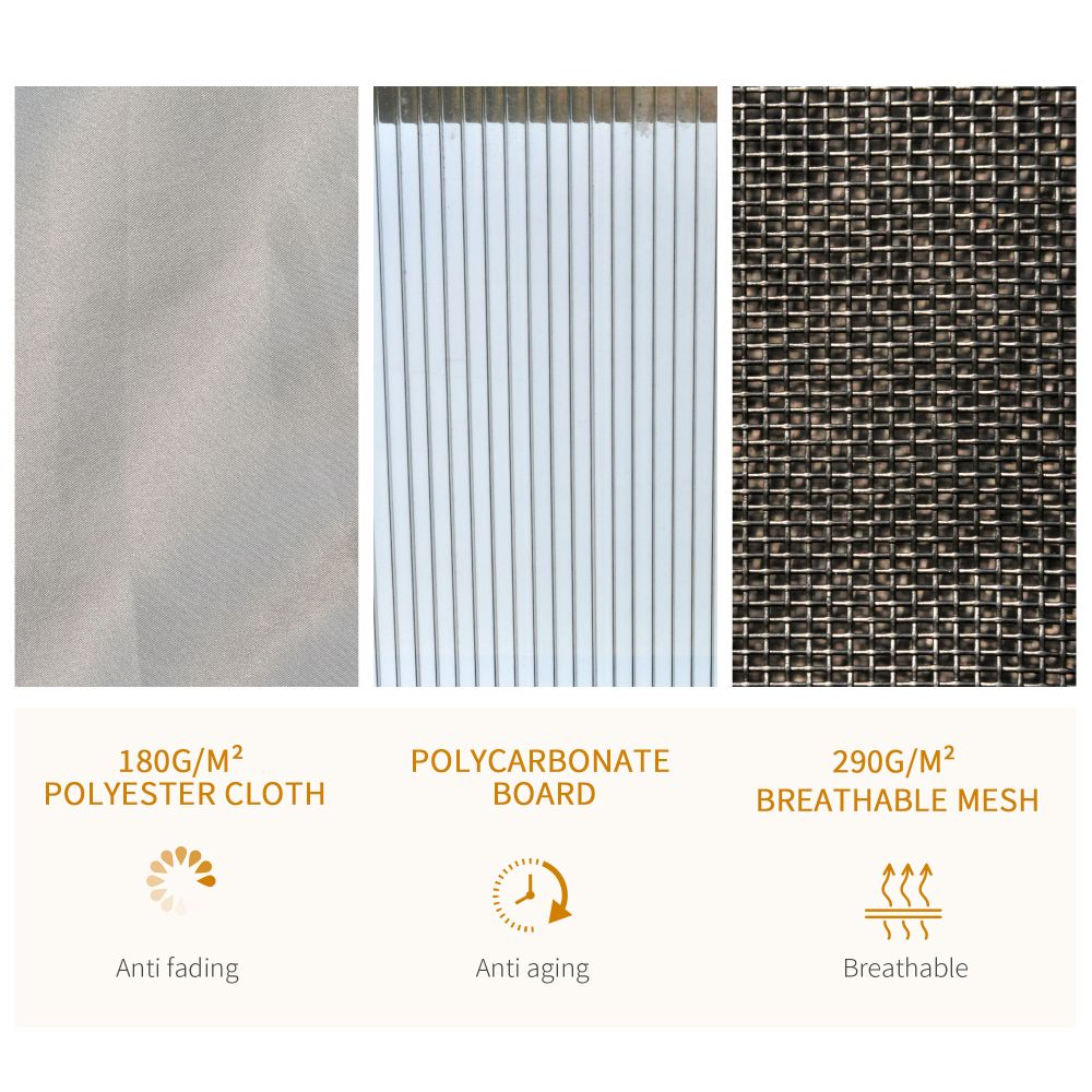 Spacious 3.6x3m Hardtop Gazebo with Steel Frame & Insect-Proof Netting