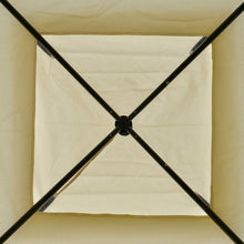 Load image into Gallery viewer, Elevate Your Summer: 3.5x3.5m Side-Less Beige Canopy Gazebo with Steel Frame
