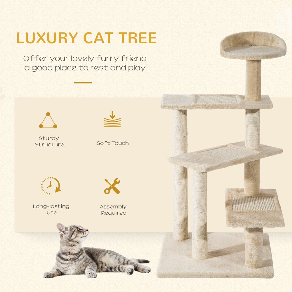 Ultimate Cat Tree Tower: Climbing & Scratching Paradise for Happy Kittens!