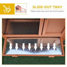 Load image into Gallery viewer, Deluxe 2-Tier Wooden Rabbit Hutch with Waterproof Roof &amp; Spacious Run

