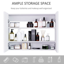 Load image into Gallery viewer, Modern Double Door Wall-Mounted Mirror Cabinet - Space-Saving Bathroom Storage
