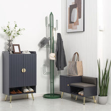 Load image into Gallery viewer, Stylish Shoe Bench with Cushion &amp; Storage – Modern Entryway Organizer in Grey
