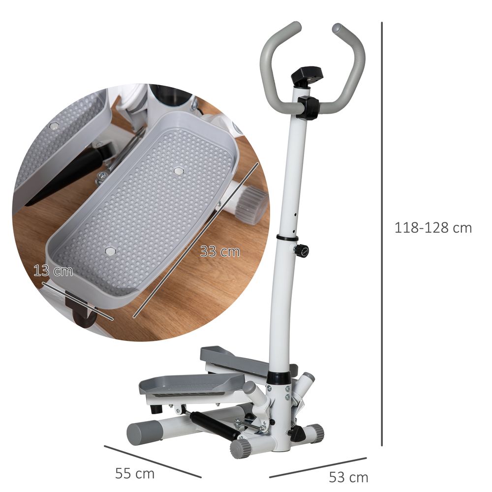 Adjustable HOMCOM Twist Stepper: Maximize Home Workouts with Ease!