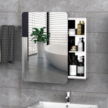 Load image into Gallery viewer, Elegance On-Wall Bathroom Storage Cabinet with Sliding Mirror &amp; Steel Frame
