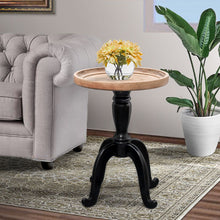 Load image into Gallery viewer, Knight Home Elizabeth French Country Accent Table with Octagonal Top, Natural + Distressed Black
