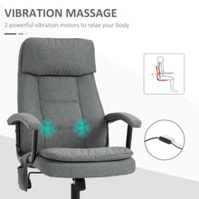 Load image into Gallery viewer, Revitalizing 2-Point Massage Office Chair - Adjustable Height, Grey Comfort
