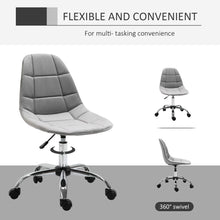 Load image into Gallery viewer, Vinsetto Grey Ergonomic Office Chair - Adjustable Height &amp; Luxurious Comfort
