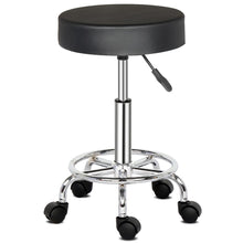 Load image into Gallery viewer, Round Stool Ha Ha Feet Rotation Bar Stool Black
