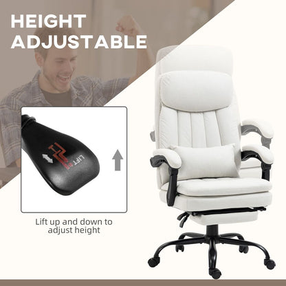 Vinsetto Heated Massage Office Chair - Luxurious Comfort & Vibration Therapy