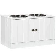 Load image into Gallery viewer, Elevated Dog Feeding Station with Storage - Stylish Comfort for Large Breeds
