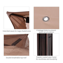 Load image into Gallery viewer, Outsunny 3.25x3.25m Khaki/Brown Pop-Up Gazebo - Stylish Outdoor Party Canopy
