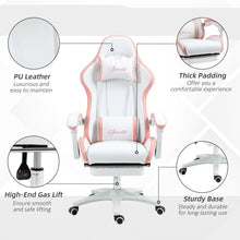 Load image into Gallery viewer, Vinsetto Pink Racing Gaming Chair: Recline, Relax, Game On!
