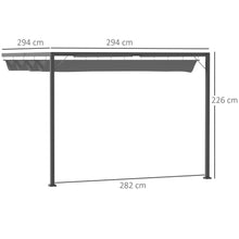 Load image into Gallery viewer, Versatile 3x3m Retractable Pergola Canopy - Perfect Sun Shade for Outdoor Bliss!
