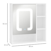 Load image into Gallery viewer, Illuminated LED Bathroom Mirror Cabinet with Touch Control &amp; Ample Storage
