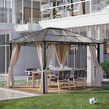 Load image into Gallery viewer, Elegant 3.6x3m Hardtop Gazebo with UV-Resistant Polycarbonate Roof
