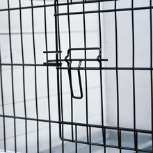 Load image into Gallery viewer, Cozy Grey Rabbit Hutch &amp; Run with Removable Tray - Perfect for Indoor &amp; Outdoor Fun!
